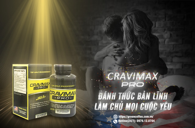 Cravimax Pro - Tăng cường sinh lý, kích thước dương vật