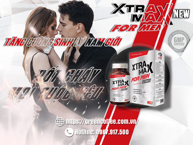 Xtramax For Men hỗ trợ tăng cường sinh lý, kéo dài thời gian quan hệ