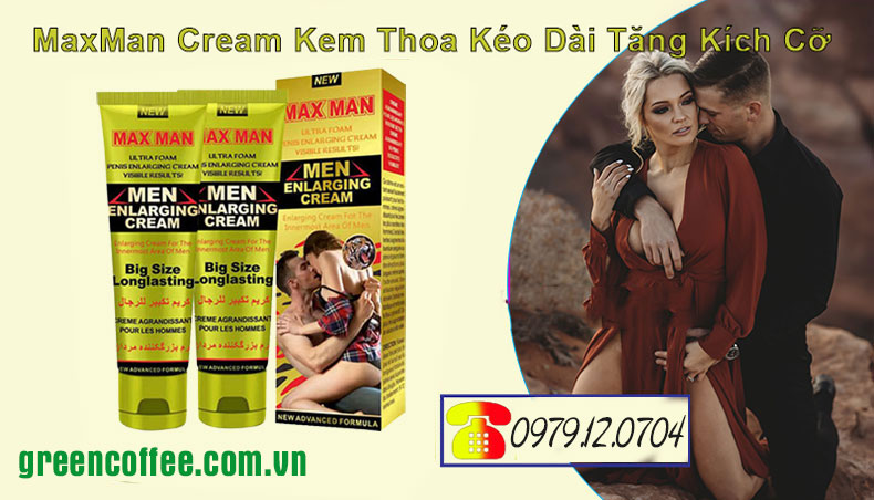 MaxMan Cream Kem Thoa Kéo Dài Tăng Kích Cỡ